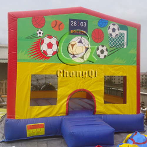 inflatable football basketball bouncer
